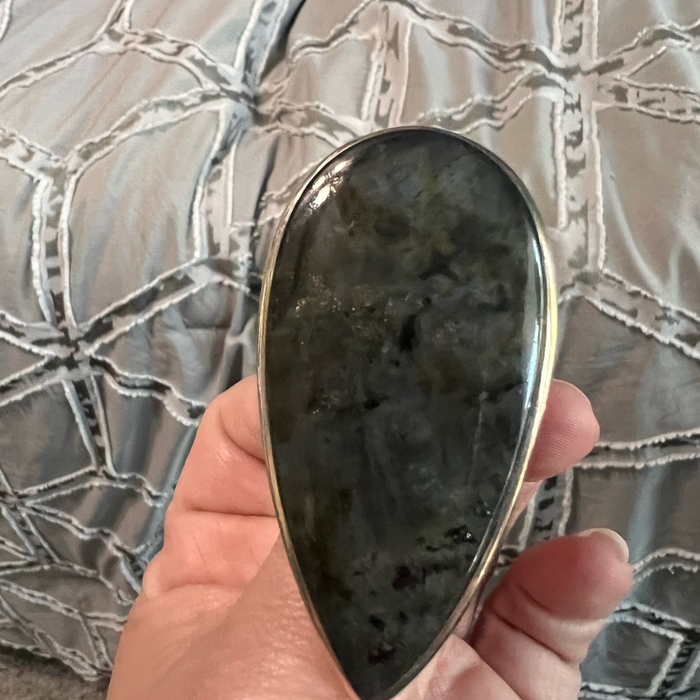 Statement Labradorite Adjustable Sterling Silver … - image 5